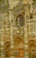 Rouen, Cathedrale, Le portail, temps gris, Par Claude Monet [1892]
